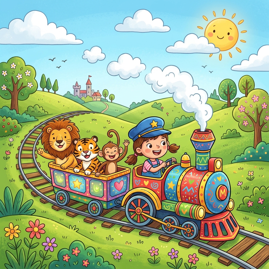 Emma's Amazing Animal Train