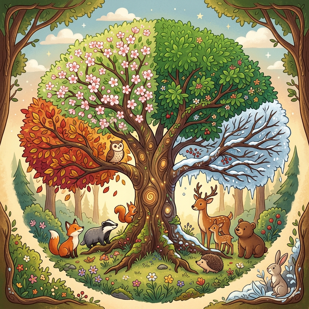 The Magical Tree of Seasons